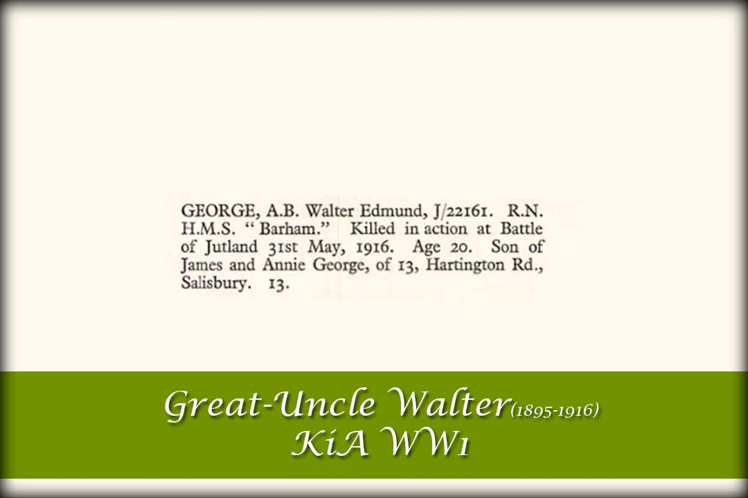 Great-Uncle Walter-(1895-1916) KiA WW1