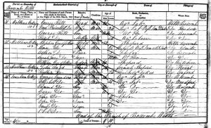 Saunders Family 1851 Census